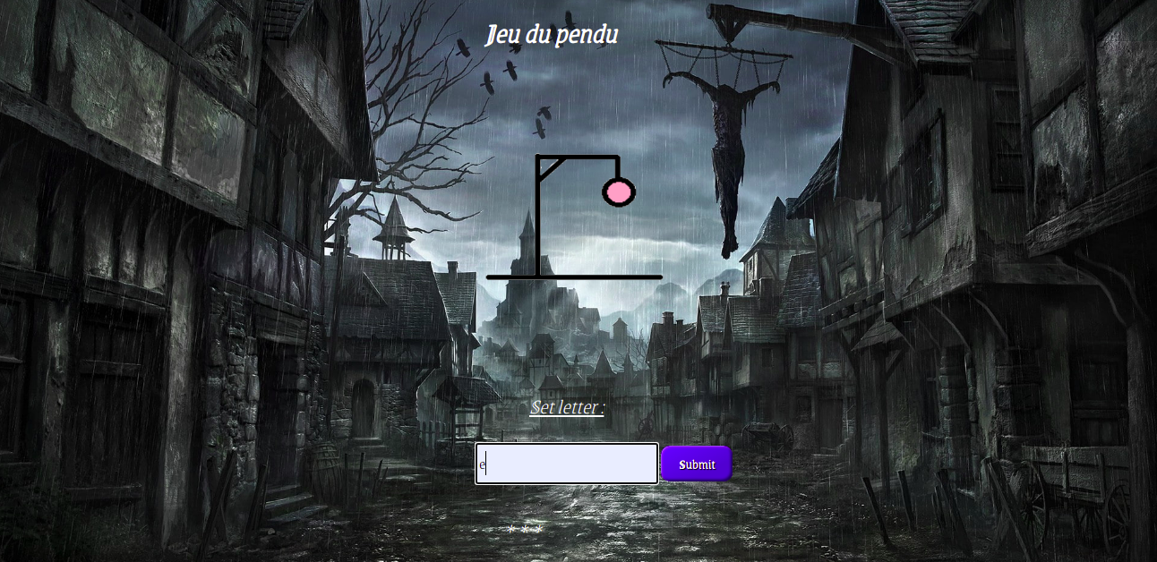 Second image of website Hangman